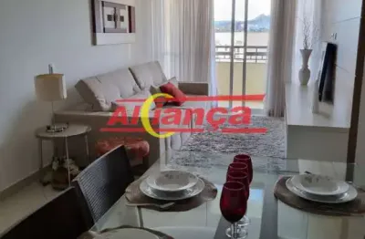 Apartamento com 3 dormitórios sendo 1 suite  à venda, 83 m² - picanço - guarulhos/sp