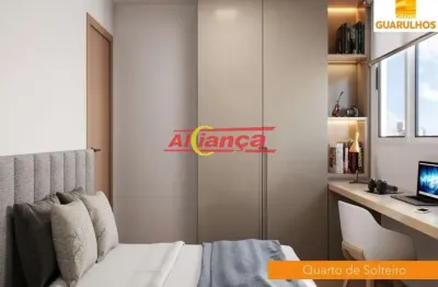 Apartamento com 2 dormitórios à venda, 39,61m² - vila nova bonsucesso ? guarulhos/sp