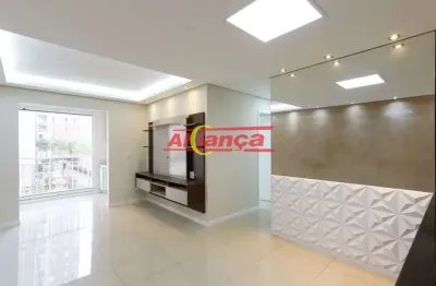 Apartamento com 3 dormitórios à venda, 147 m² - jardim flor da montanha - guarulhos/sp