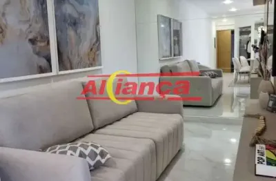 Apartamento à venda 98.90m² com 3 quartos, 3 banheiros - centro - guarulhos/sp.