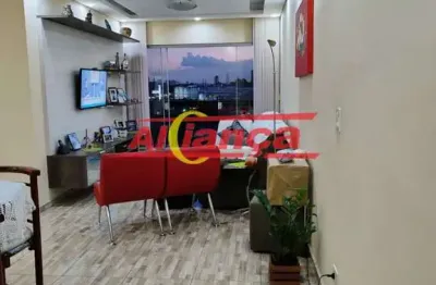 Apartamento com 3 dormitórios (1 suíte), 90m² - vila augusta - guarulhos/sp