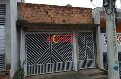 Casa térrea com 01 quarto,  2 salas, cozinha,opcional para 02 vagas, recreio são jorge,guarulhos,