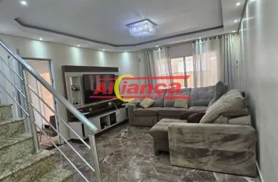 Sobrado com 3 dormitórios a venda, 350 m² - jardim santa beatriz - guarulhos - sp