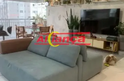 Apartamento com 3 suites à venda, 122m² - portal dos gramados - guarulhos/sp