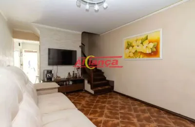 Sobrado com 2 dormitórios e 2 vagas, 90 m² - pq. continental ii - guarulhos -sp.