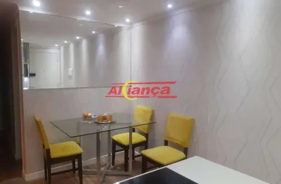 Apartamento com 3 dormitórios à venda, 60 m² - jardim las vegas - guarulhos/sp