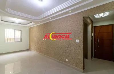 Apartamento com 2 dormitórios à venda, 65 m² - pq santo antonio -  guarulhos/sp