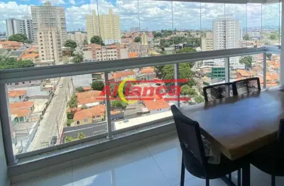 Apartamento na vila galvão  - vista livre com varanda gourmet