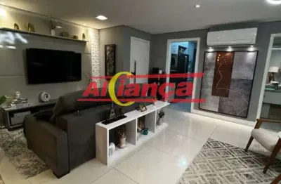 Apartamento com 3 dormitórios à venda, 110 m² - vila  augusta -  guarulhos/sp