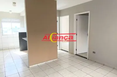 Apartamento com 2 quartos, cozinha, sala, banheiro, vaga garagem (rotativa) sadokim em guarulhos, sp