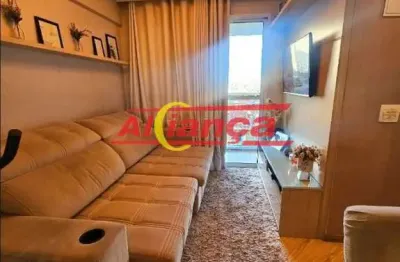 Apartamento 2 dormitórios 53m²-porteira fechada-à venda-ponte grande-guarulhos/sp