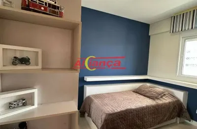 Apartamento condomínio arthur 107 m2 / 3 suítes / 2 vagas / depósito - vila rosália - guarulhos