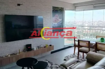 Apartamento com terraço gourmet e sacada de vidro  porteira fechada  gopoúva