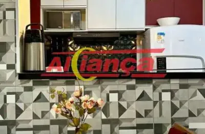 Apartamento mobiliado com piscina - 2 quartos jardim city - guarulhos