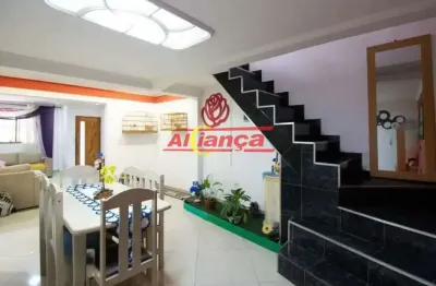Sobrado com 2 dormitórios à venda, 8 vagas, 175m2 - jardim terezópolis - guarulhos