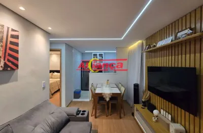 Apartamento semi-mobiliado 2 dormitórios 1 vaga jardim city
