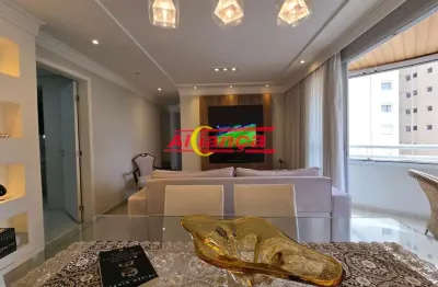 Apartamento 94 m² - 3 dormitórios, 3 vagas com depósito, jd. Zaira guarulhos