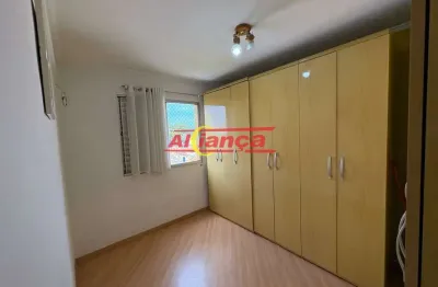Apartamento 2 dorm, sala, cozinha, sacada,1 vaga- jd vila galvão/ guarulhos