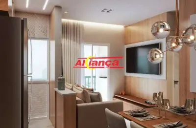 Apartamento no macedo- lançamento- 45,55 m2- 2 quartos, sacada, 1 vaga