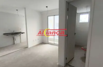 APARTAMENTO NOVO, 1 QUARTO, SACADA, 36m², PISCINA, VAGA MOTO, JD TRIUNFO (BONSUCESSO), GUARULHOS, SP