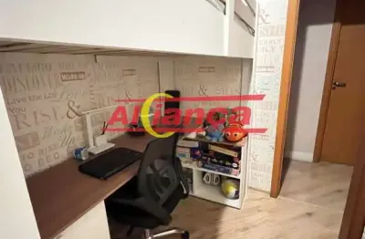 Apartamento c/varanda gourmet/ 3 dorms/ 2 vagas  fixas e cobertas / proximo bosque maia ! 1.100 mil