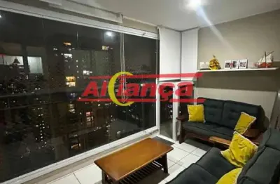 Apartamento 86m² com 3 dormitórios e varanda gourmet - cidade maia, guarulhos