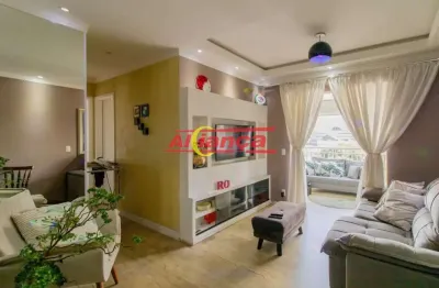 Apartamento à venda no condomínio clip design, 62m², vila augusta, guarulhos, sp