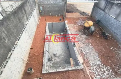 Sobrado novo 3 quartos suítes, 4 vagas, terreno 7x25m (com ou sem piscina), carmela 3, guarulhos, sp