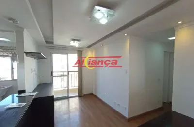 Apartamento de 68m² com 2 dormitórios nos pimentas - guarulhoa.