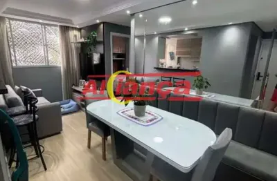Apartamento à venda no gopouva com 2 dormitórios e vaga livre e coberta