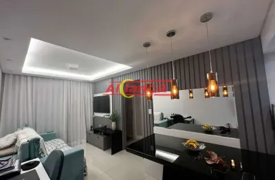 Apartamento com 2 quartos, suíte e varanda, vila trabalhista, guarulhos