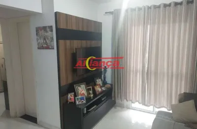 Apartamento com 2 dormitórios sendo 1 suite à venda, 58,64m² - ponte grande - guarulhos.gru/sp.