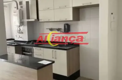 Apartamento com 2 dormitórios (1 suíte), 65 m² - jd. flor da montanha - guarulhos - sp.