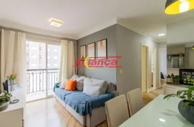 Apartamento no condomínio vero - 2 quartos - vila augusta vaga coberta e fixa, 55 m² - planejados