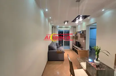 Apartamento 56m² 2 dormitórios 2 banheiros, 1 vaga, bem estar guarulhos, vila rosália - guarulhos sp