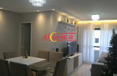 Apartamento com 3 dormitórios (1 suíte) e 2 vagas, 89 m² - vila rosália - guarulhos-sp.