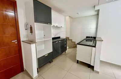 Cobertura para alugar, 110 m² por r$ 3.009,00/mês - vila assunção - santo andré/sp