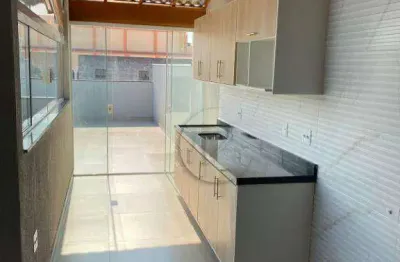Cobertura com 2 dormitórios à venda, 100 m² por r$ 520.000,00 - vila camilópolis - santo andré/sp