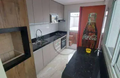 Cobertura com 3 dormitórios à venda, 120 m² por r$ 755.000 - vila scarpelli - santo andré/sp