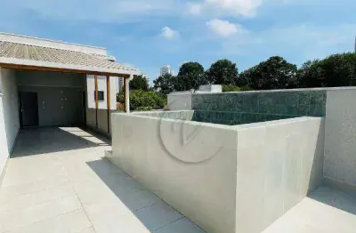 Cobertura com 3 dormitórios à venda, 140 m² por r$ 899.000,00 - jardim bela vista - santo andré/sp