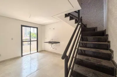 Cobertura com 2 dormitórios à venda, 92 m² por r$ 590.000,00 - vila bastos - santo andré/sp