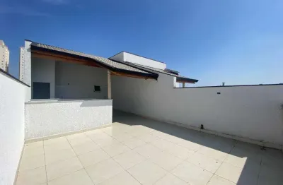 Cobertura com 2 dormitórios à venda, 104 m² por r$ 450.000,00 - vila pires - santo andré/sp