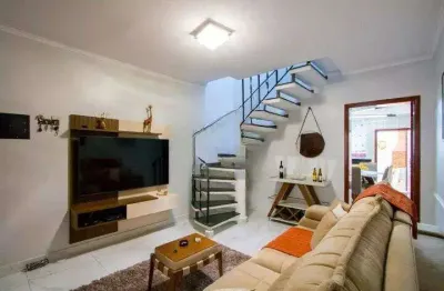 Sobrado com 2 dormitórios, 123 m² - venda por r$ 750.000,00 ou aluguel por r$ 4.228,00/mês - vila bastos - santo andré/sp