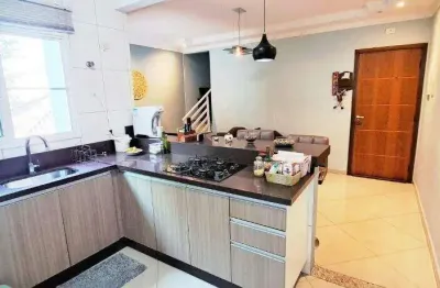 Cobertura com 2 dormitórios à venda, 120 m² por r$ 665.000,00 - vila assunção - santo andré/sp
