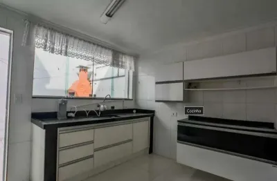 Casa com 3 dormitórios para alugar, 169 m² por r$ 3.883,00/mês - vila scarpelli - santo andré/sp