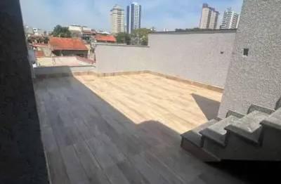 Cobertura à venda, 2 quartos, 1 suíte, 1 vaga, vila alzira - santo andré/sp