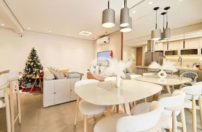 Apartamento moderno e luxuoso de 82m², 2 Suítes, totalmente mobiliado no Bairro Jardim