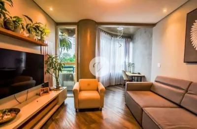 Apartamento à venda – 95m² • totalmente mobiliado • 2 dormitórios (1 suíte) • 2 vagas paralelas • condomínio completo – jardim bela vista, santo andré