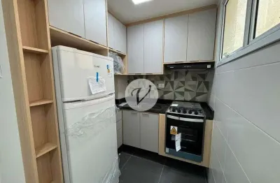 Cobertura residencial mobiliada com varanda gourmet | 2 quartos (1 suíte) Bairro Campestre, Santo André