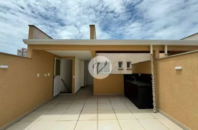 Cobertura residencial mobiliada com varanda gourmet | 2 quartos (1 suíte) Bairro Campestre, Santo André